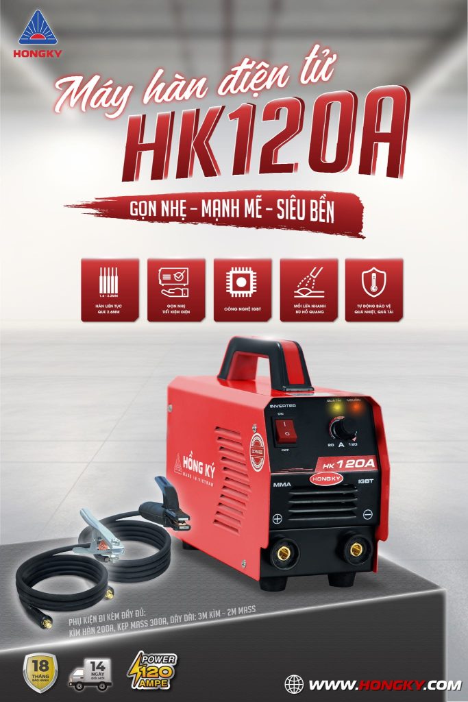 Máy hàn điện tử Hồng Ký MMA HK120A