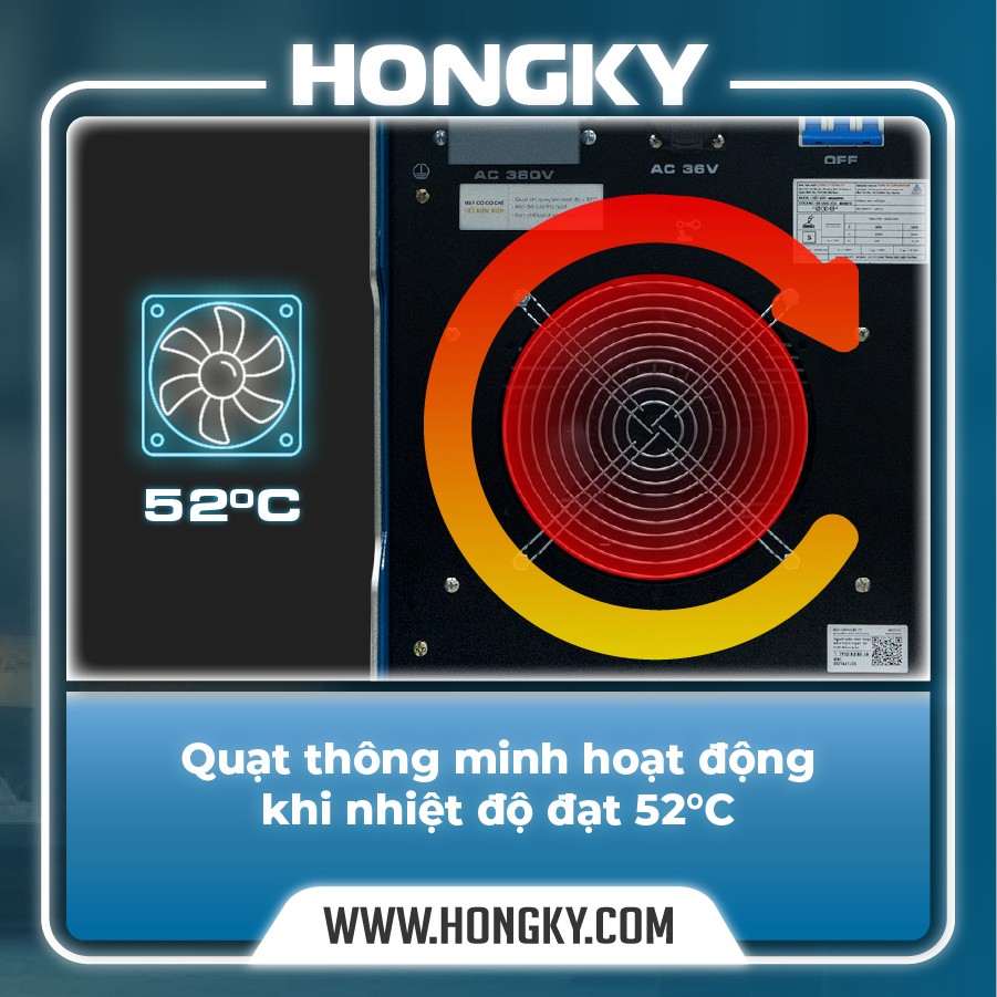 Máy hàn điện tử Hồng Ký MIG MIG500PRO