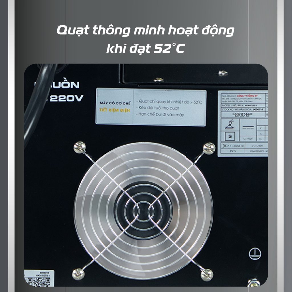 Máy hàn điện tử MIG Hồng Ký HKMIG250-1