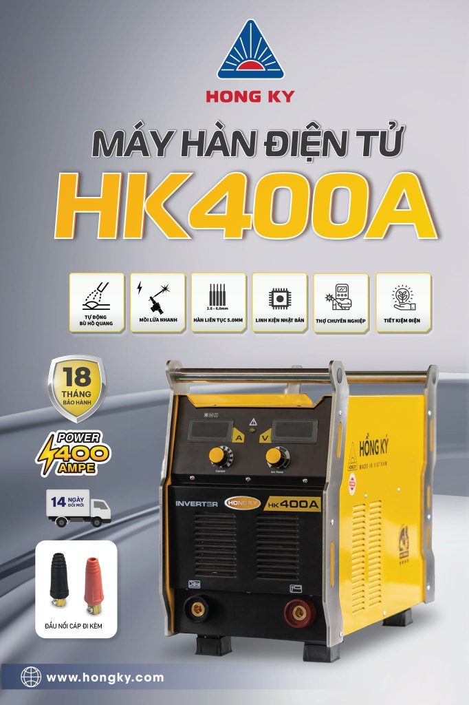 Máy hàn điện tử MMA Hồng Ký HK400A