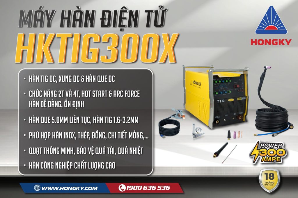 Máy hàn điện tử TIG Hồng Ký HKTIG300X-min