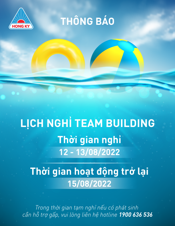 Công ty Hồng Ký thông báo lịch nghỉ du lịch hè 2022