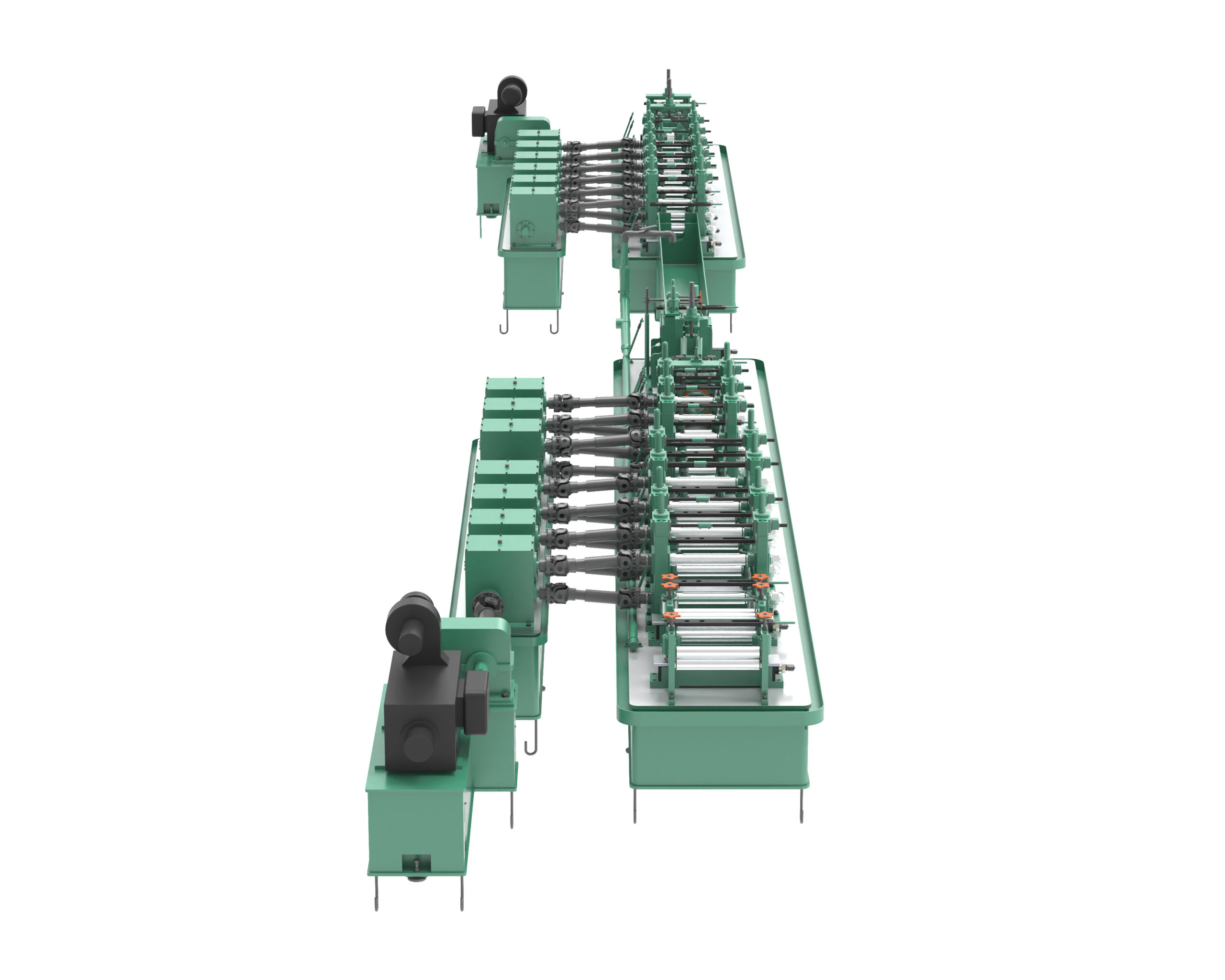 Máy cán ống thép Hồng Ký HK-S45 sản xuất ống thép hàn cao tần với năng suất cao và chất lượng đồng đều.