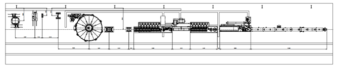 Sơ đồ bố trí máy cán ống HK-S60