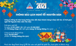 THÔNG BÁO NGHỈ TẾT ÂM LỊCH 2021