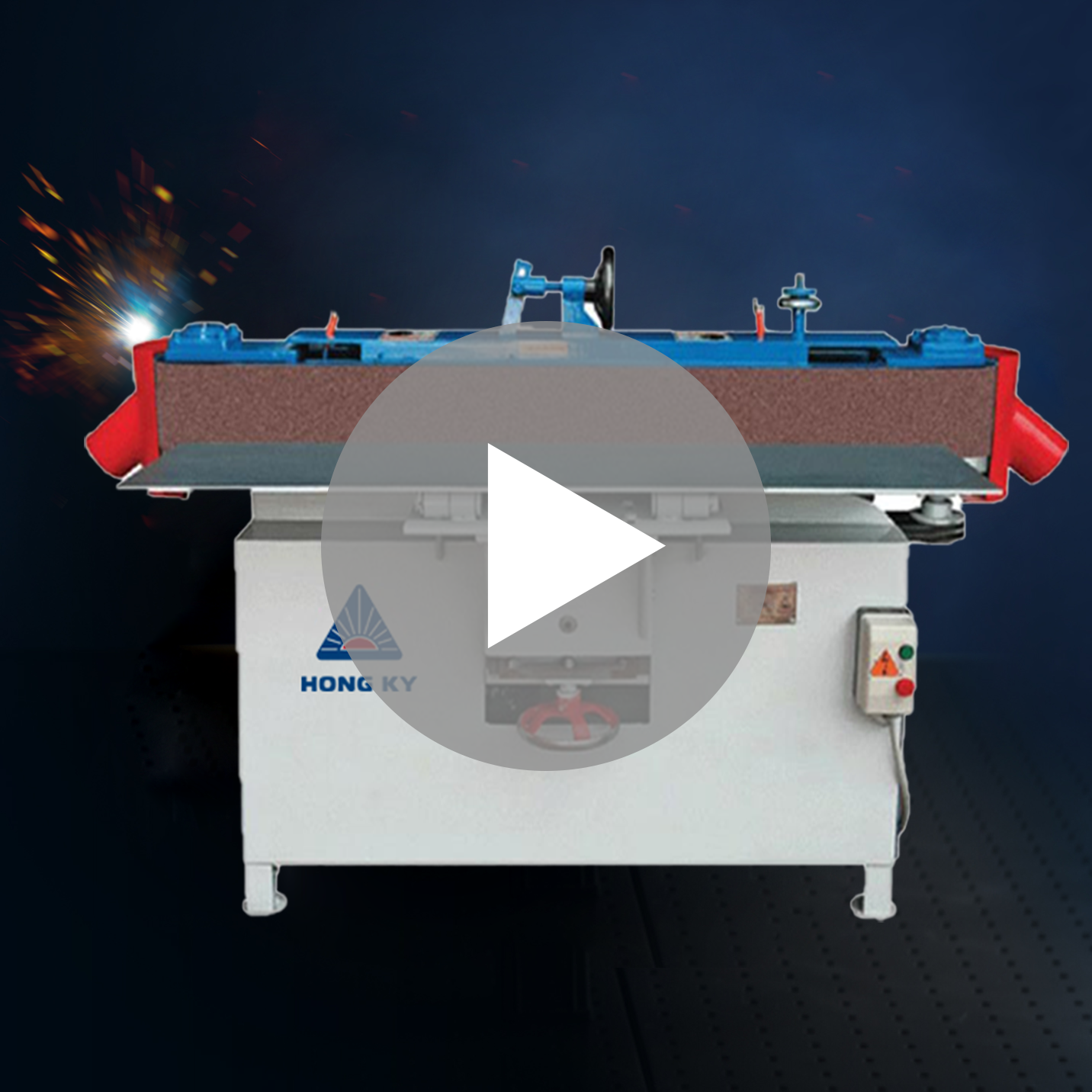 máy chà nhám cạnh 120 Hồng Ký