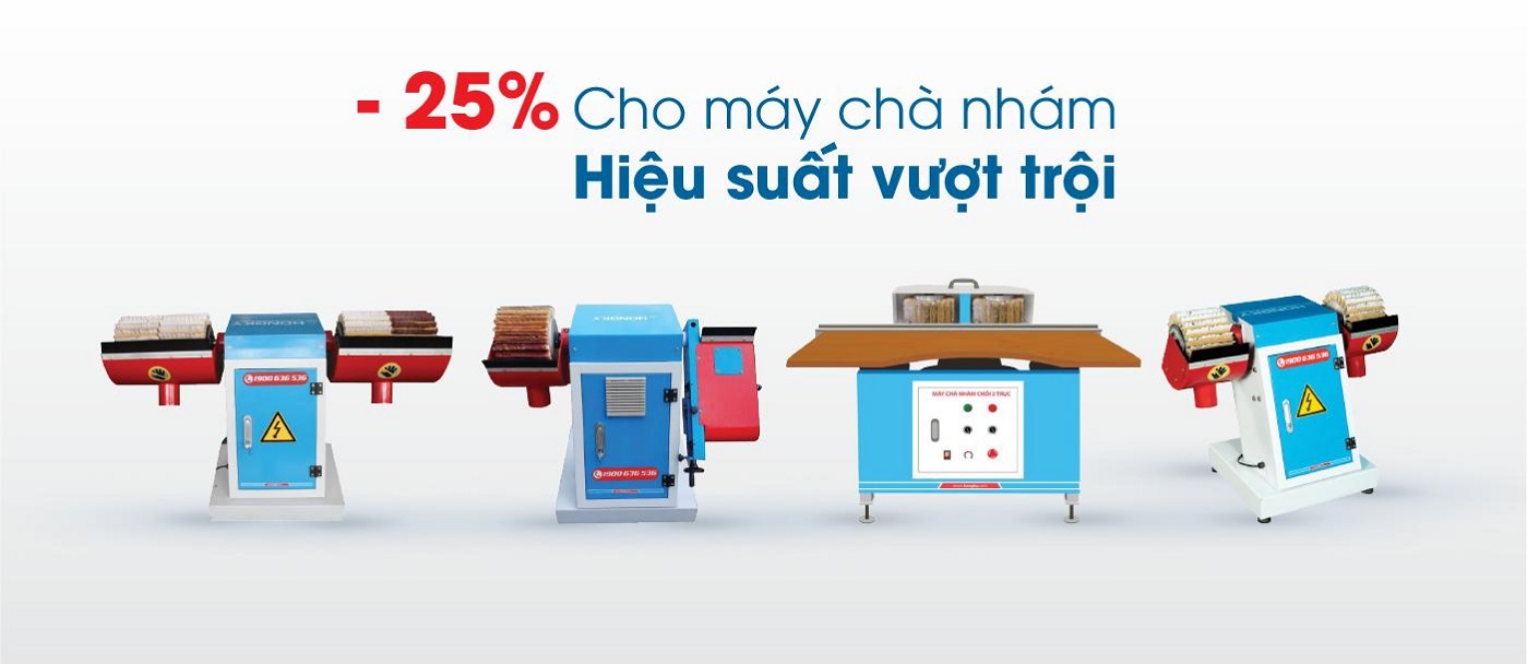 HỒNG KÝ TƯNG BỪNG KHUYẾN MÃI 300 MÁY CHẾ BIẾN GỖ 