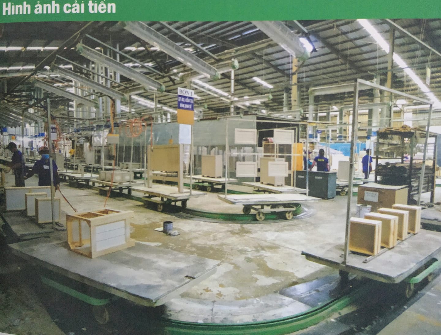 Cải tiến hệ thống chiếu sáng, thông gió xưởng nhám – sơn