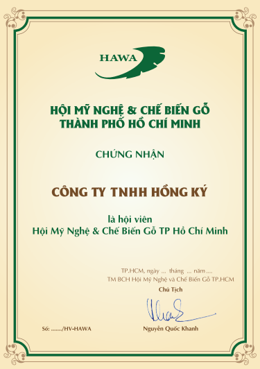 Hồng Ký là thành viên của Hiệp hội BIFA, DOWOOHA VÀ HAWA