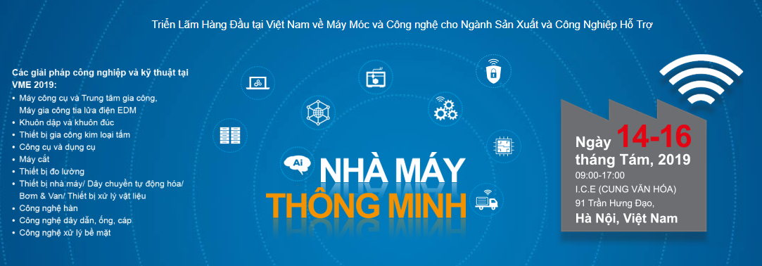 HỒNG KÝ tham gia VME 2019 – Triển lãm máy móc công nghệ hàng đầu Việt Nam