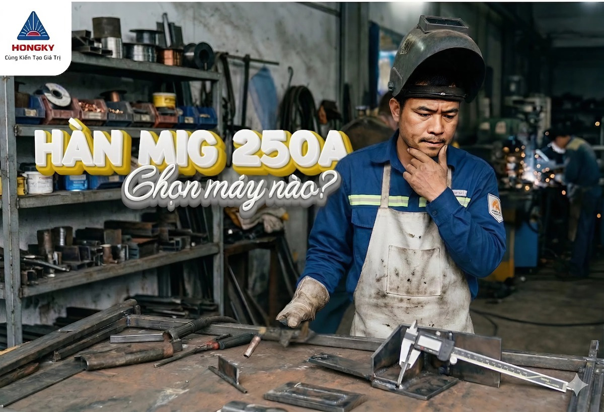 Tư vấn chọn mua máy hàn MIG 250A Hồng Ký