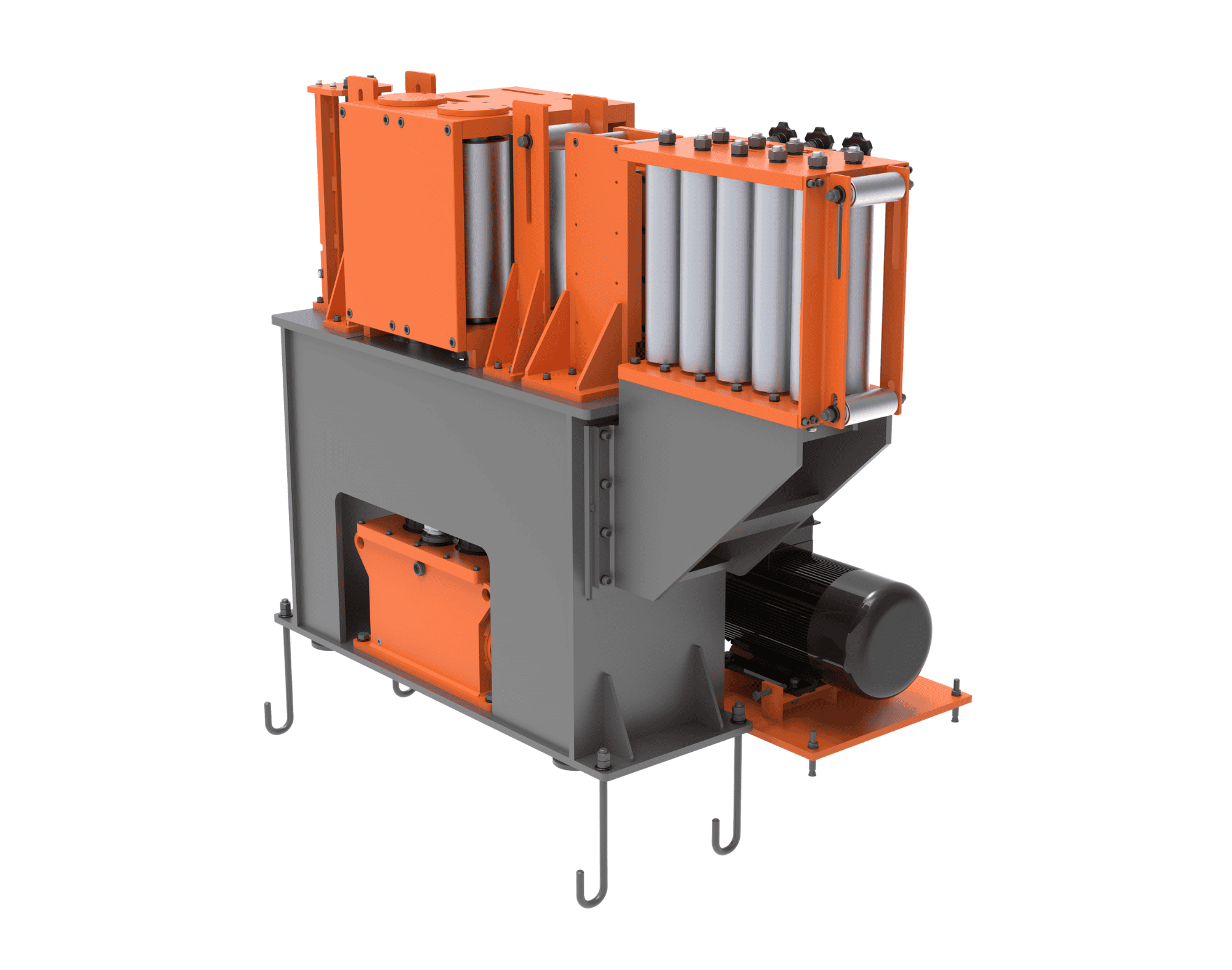 Cụm dẫn tôn vào 3 của máy cán ống thép