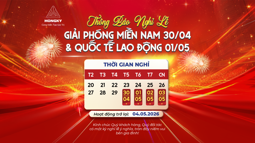 THÔNG BÁO LỊCH NGHỈ LỄ 30/4 – 1/5 