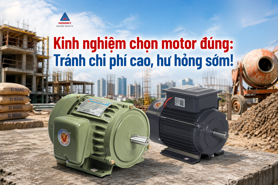 Kinh nghiệm chọn motor đúng: Tránh chi phí cao, hư hỏng sớm!