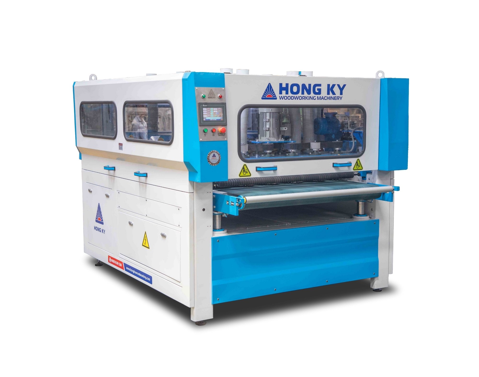 Máy chà nhám chổi thùng 6 trục 1300DDNNNN-L Hồng Ký
