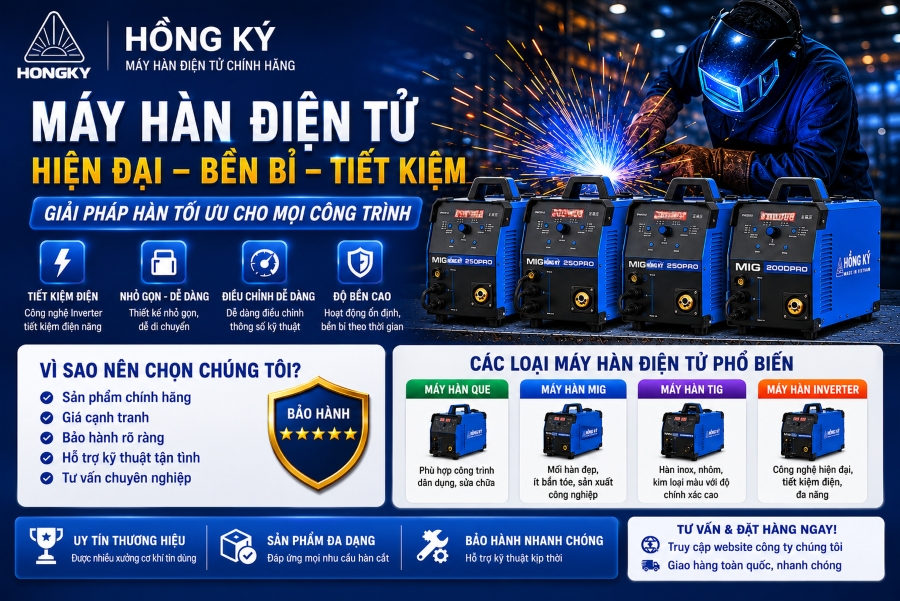 Bán máy hàn điện tử chính hãng – Giải pháp cho xưởng cơ khí