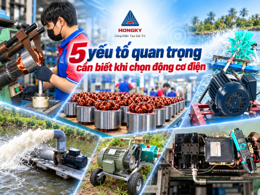 5 yếu tố quan trọng cần biết khi chọn động cơ điện