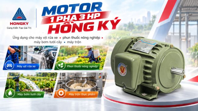 Motor 1 pha 3HP dùng được cho máy nào? Mua chính hãng giá tốt ở đâu?