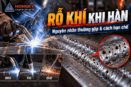 Nguyên nhân khiến mối hàn bị rỗ khí mà thợ mới hay gặp